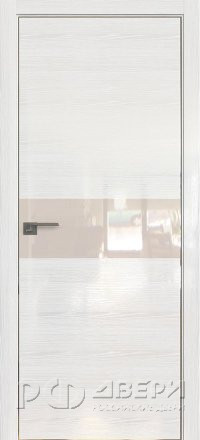 Межкомнатная дверь 4STK (Pine White glossy/Перламутровый лак/Кромка Хром)