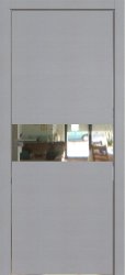 Межкомнатная дверь 4STK (Pine Manhattan Grey/Зеркало/Кромка Хром)