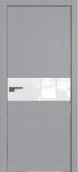 Межкомнатная дверь 4STK (Pine Manhattan Grey/Белый лак/Кромка Хром)