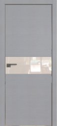 Межкомнатная дверь 4STK (Pine Manhattan Grey/Перламутровый лак/Кромка Хром)