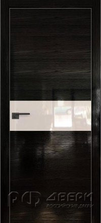 Межкомнатная дверь 4STK (Pine Black glossy/Перламутровый лак/Кромка Хром)