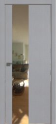 Межкомнатная дверь 5STK (Pine Manhattan Grey/Зеркало/Матовая кромка)