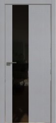 Межкомнатная дверь 5STK (Pine Manhattan Grey/Черный лак/Матовая кромка)