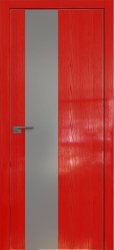 Межкомнатная дверь 5STK (Pine Red glossy/Серебряный лак/Матовая кромка)