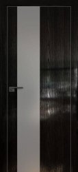 Межкомнатная дверь 5STK (Pine Black glossy/Серебряный лак/Матовая кромка)