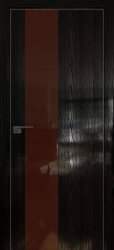 Межкомнатная дверь 5STK (Pine Black glossy/Коричневый лак/Матовая кромка)