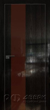 Межкомнатная дверь 5STK (Pine Black glossy/Коричневый лак/Матовая кромка)