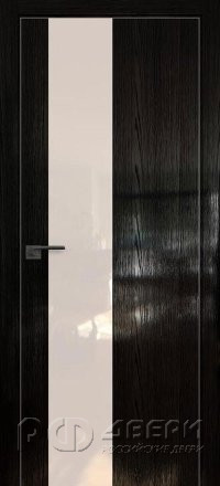 Межкомнатная дверь 5STK (Pine Black glossy/Перламутровый лак/Матовая кромка)