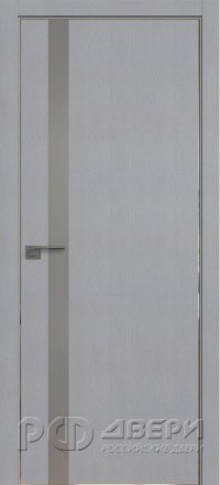 Межкомнатная дверь 6STK (Pine Manhattan Grey/Серебряный лак/Матовая кромка)