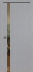 Межкомнатная дверь 6STK (Pine Manhattan Grey/Зеркало/Матовая кромка)