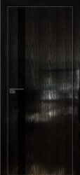 Межкомнатная дверь 6STK (Pine Black glossy/Черный лак/Матовая кромка)