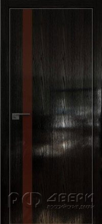 Межкомнатная дверь 6STK (Pine Black glossy/Коричневый лак/Матовая кромка)