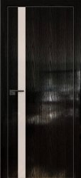 Межкомнатная дверь 6STK (Pine Black glossy/Перламутровый лак/Матовая кромка)