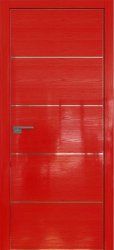 Межкомнатная дверь 7STK (Pine Red glossy/Матовая кромка)