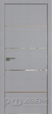 Межкомнатная дверь 7STK (Pine Manhattan Grey/Кромка Хром)