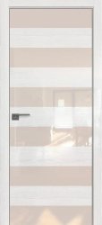 Межкомнатная дверь 8STK (Pine White glossy/Перламутровый лак/Матовая кромка)