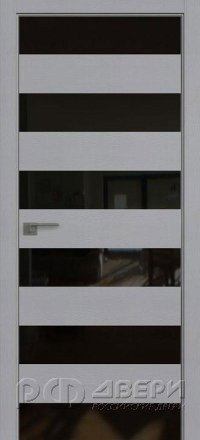 Межкомнатная дверь 8STK (Pine Manhattan Grey/Черный лак/Матовая кромка)