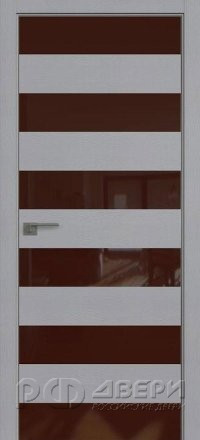Межкомнатная дверь 8STK (Pine Manhattan Grey/Коричневый лак/Матовая кромка)