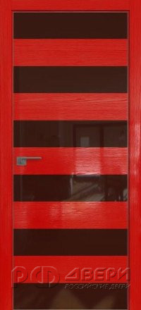 Межкомнатная дверь 8STK (Pine Red glossy/Коричневый лак/Матовая кромка)
