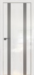 Межкомнатная дверь 9STK (Pine White glossy/Серебряный лак/Кромка Хром)