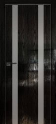 Межкомнатная дверь 9STK (Pine Black glossy/Серебряный лак/Кромка Хром)