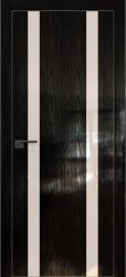 Межкомнатная дверь 9STK (Pine Black glossy/Перламутровый лак/Кромка Хром)