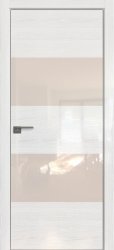 Межкомнатная дверь 10STK (Pine White glossy/Перламутровый лак/Матовая кромка)