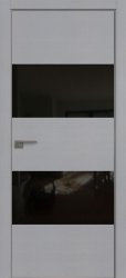 Межкомнатная дверь 10STK (Pine Manhattan Grey/Черный лак/Матовая кромка)