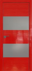 Межкомнатная дверь 10STK (Pine Red glossy/Серебряный лак/Матовая кромка)