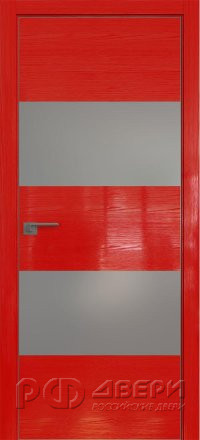 Межкомнатная дверь 10STK (Pine Red glossy/Серебряный лак/Матовая кромка)