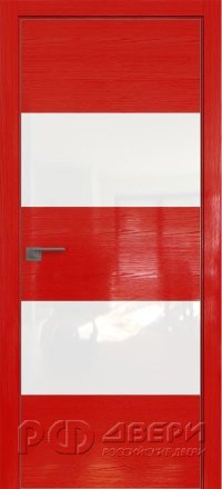 Межкомнатная дверь 10STK (Pine Red glossy/Белый лак/Матовая кромка)