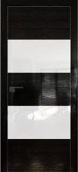 Межкомнатная дверь 10STK (Pine Black glossy/Белый лак/Матовая кромка)