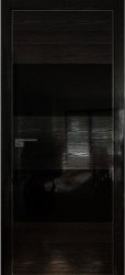 Межкомнатная дверь 10STK (Pine Black glossy/Черный лак/Матовая кромка)