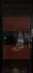 Межкомнатная дверь 10STK (Pine Black glossy/Коричневый лак/Матовая кромка)