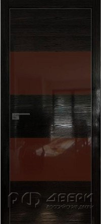 Межкомнатная дверь 10STK (Pine Black glossy/Коричневый лак/Матовая кромка)