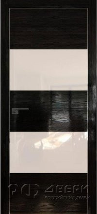 Межкомнатная дверь 10STK (Pine Black glossy/Перламутровый лак/Матовая кромка)