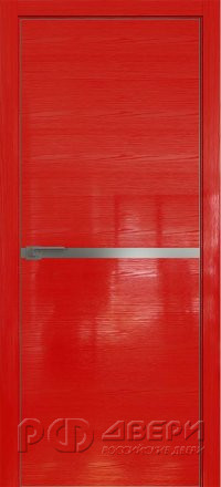 Межкомнатная дверь 11STK (Pine Red glossy/Кромка Хром)