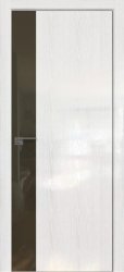 Межкомнатная дверь 14STK (Pine White glossy/VG шампань/Матовая кромка)