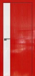 Межкомнатная дверь 14STK (Pine Red glossy/VG белый/Матовая кромка)