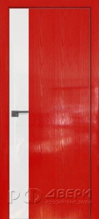 Межкомнатная дверь 14STK (Pine Red glossy/VG белый/Матовая кромка)