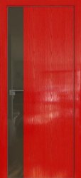 Межкомнатная дверь 14STK (Pine Red glossy/VG шампань/Матовая кромка)