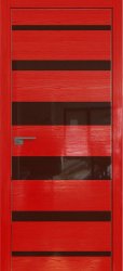 Межкомнатная дверь 18STK (Pine Red glossy/Коричневый лак/Матовая кромка)
