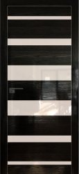 Межкомнатная дверь 18STK (Pine Black glossy/Перламутровый лак/Матовая кромка)