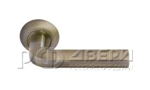 Ручка для межкомнатной двери MH-11 MAB/AB МОЗАИКА (Матовая античная бронза/Античная бронза)