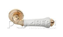 Ручка для межкомнатной двери MH-41-CLASSIC PG/W (Золото/Белый)