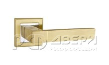 Ручка раздельная для межкомнатной двери STYLE QL SG/CP-4 (Матовое золото/Хром)