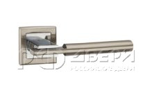 Ручка раздельная для межкомнатной двери CITY QL SN/CP-3 (Матовый никель/Хром)