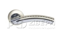 Ручка для межкомнатной двери Libra LD26-SN/CP-3 (Матовый никель/Хром)