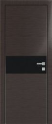 Межкомнатная дверь Profildoors 4Z Кромка матовая (Грей Кроскут/Черный лак)