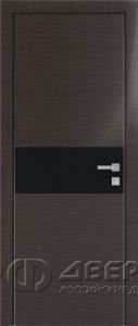 Межкомнатная дверь Profildoors 4Z Кромка матовая (Грей Кроскут/Черный лак)